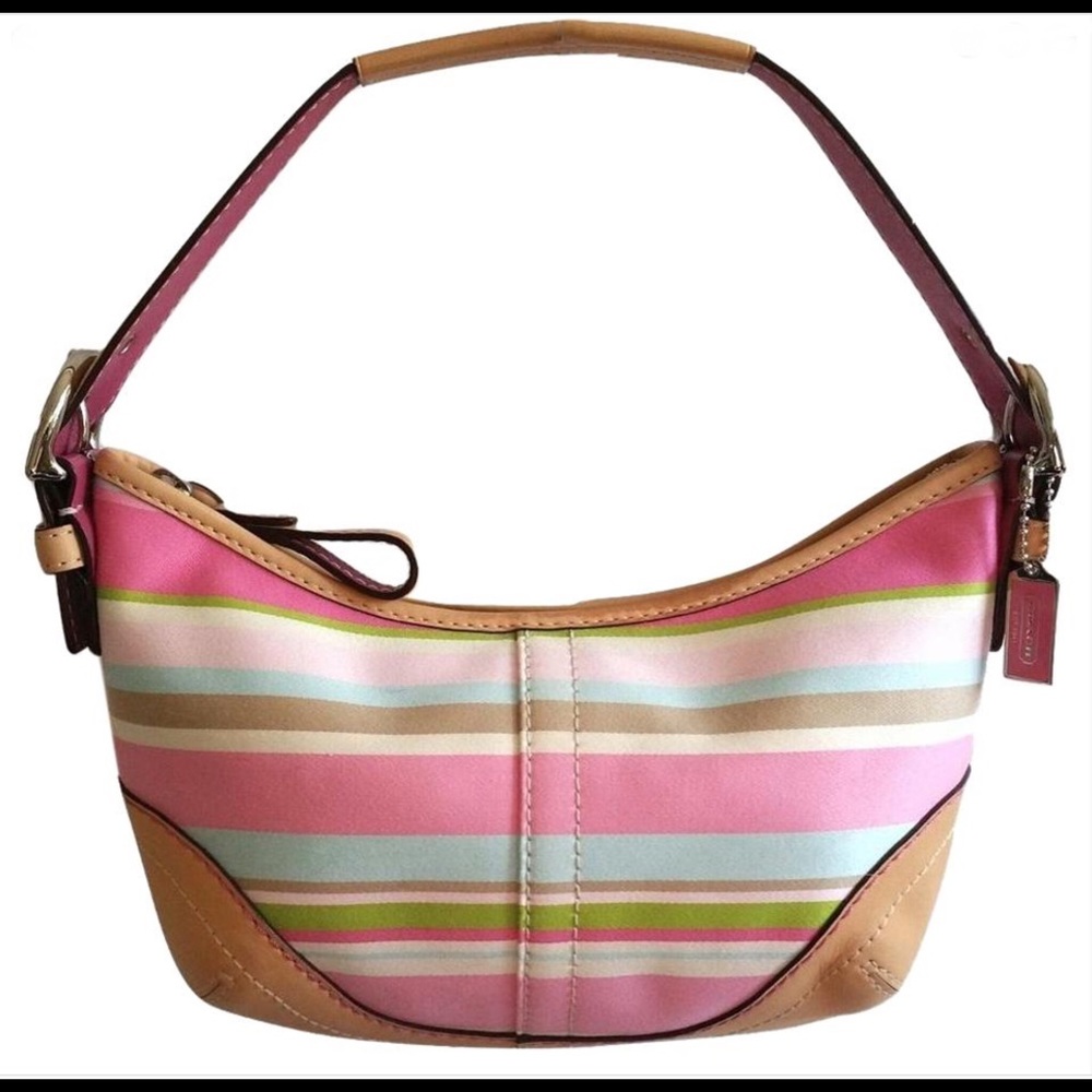 Coach | Bags | Coach Soho Hampton Striped Purse 884 | Poshmark